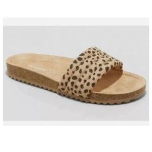 Cat & Jack Leopard Tan Selma‎ Girls Sandals NWT